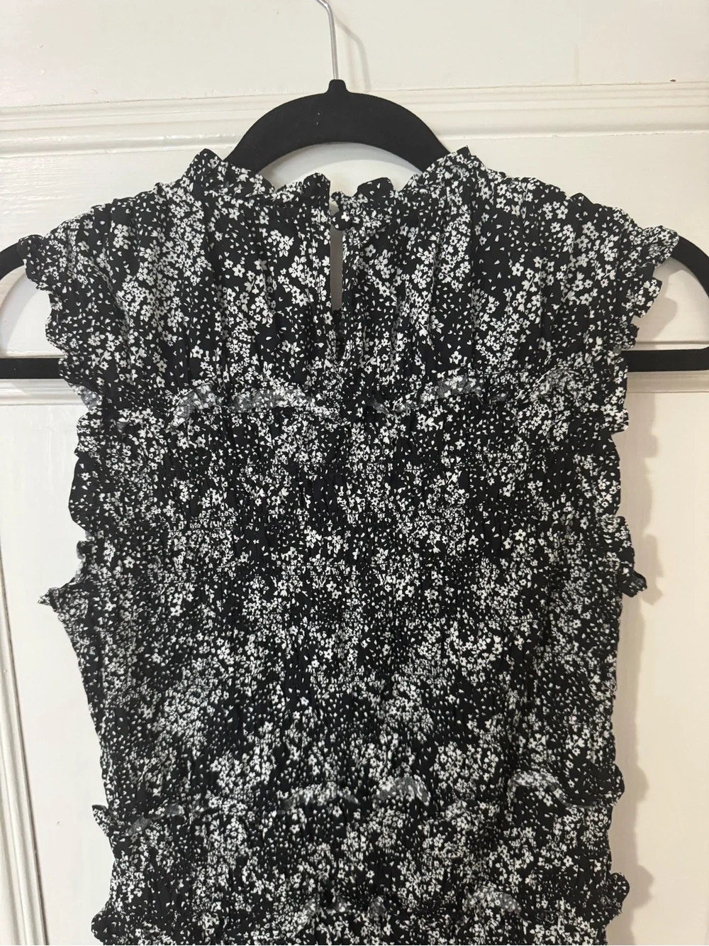 Madewell Black and White Floral Print Dress sz 4